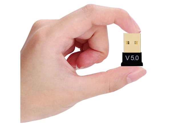 Bluetooth-adapter USB 5.0 för dator/laptop svart räckvidd 20 m
