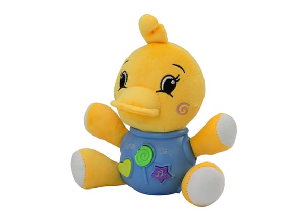 Interaktiv plysand med lyd, melodier og engelske remser 19 cm