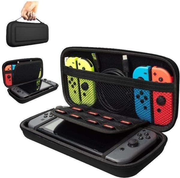 Hård Förvaringsväska kompatibel med Nintendo Switch - Organizer