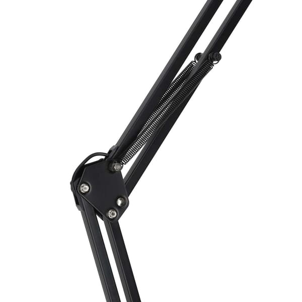 LED-skrivebordslampe med klemme USB 10 niveauer 3500–6000K sort