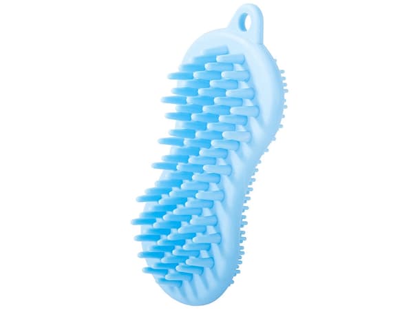 Vasksvamp i silikone med massagefunktion 13,5x6,5 cm blandede farver