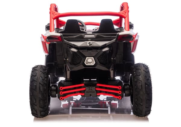 Batteridriven åkbil CAN-AM Maverick Turbo RR röd