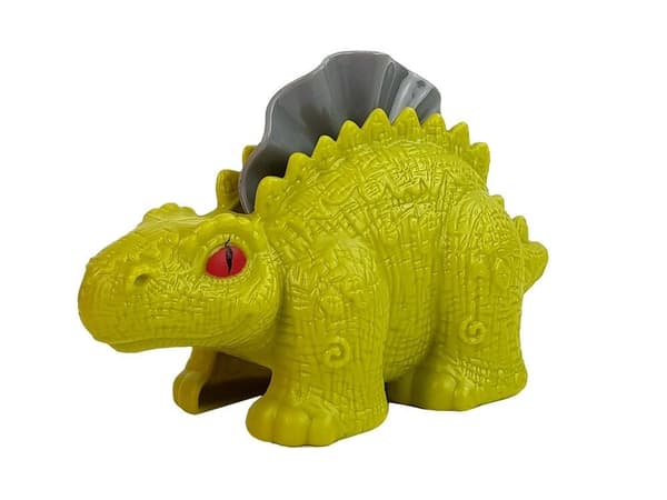 Modellervoks-sæt dinosaurer med vulkan og bord, 4 farver, 3+ år