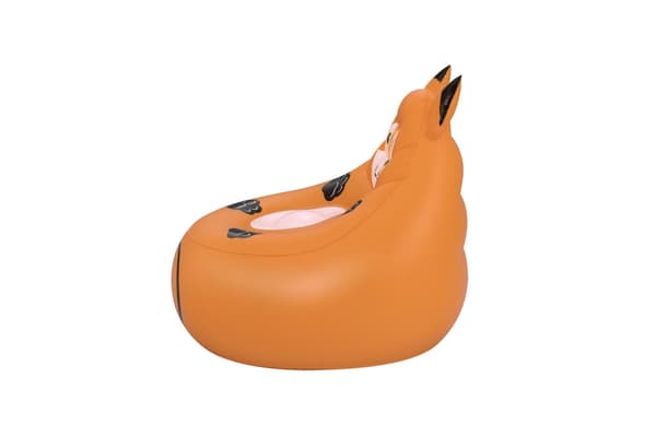 Oppustelig lænestol ræv til børn 72x72x64 cm max 70 kg
