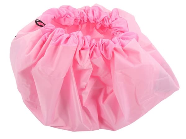 Lekmatta med förvaringspåse dragsko rosa Ø130 cm