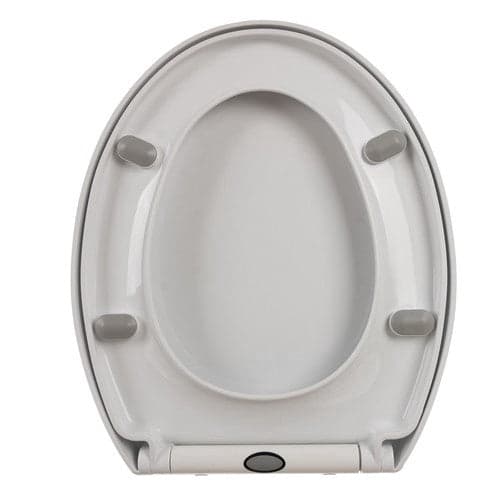Toalettlock mjukstängande universell vit PP 44x37 cm 6-23 cm hålavstånd