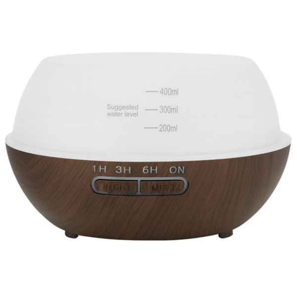 Aromadiffuser luftfugter 400 ml med ionisator LED brun