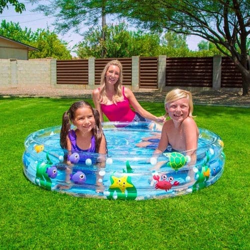Uppblåsbar barnpool 152x30 cm 101 L PVC 3 ringar från 2 år