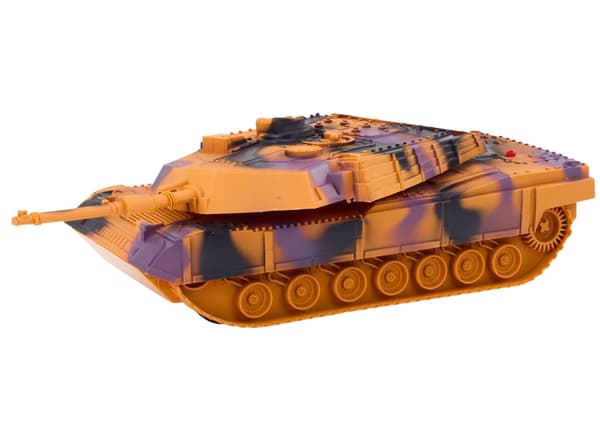 Militærlegetøjssæt med tank & helikopter 33 cm, lys/lyd, 3+ år