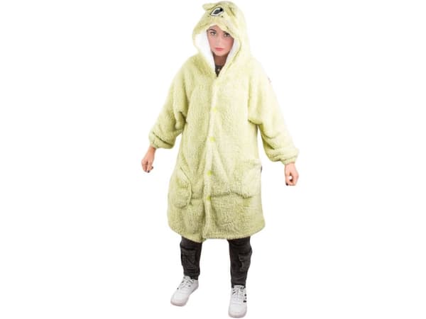 Hupparipeitto huppulla oversize one size puuvilla vihreä 90 cm