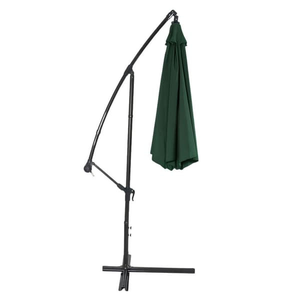 Sidoparasoll 350 cm polyester 160 g/m² med lutning och skyddsöverdrag