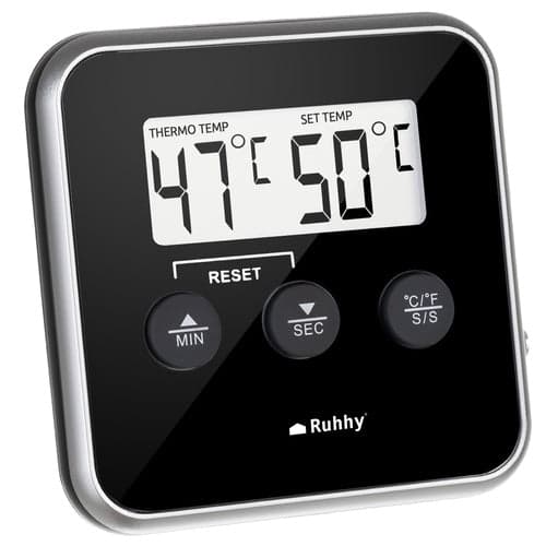 Digitalt køkkentermometer med LCD og magnet, -20 til 250°C