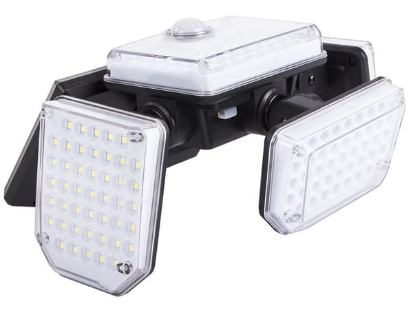 Solcellslampa 181 LED med rörelse/skymningssensor IP65 inkl fjärr