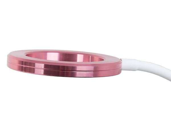 LED skrivbordslampa med klämma 24 LED USB vit/rosa maxhöjd 53 cm