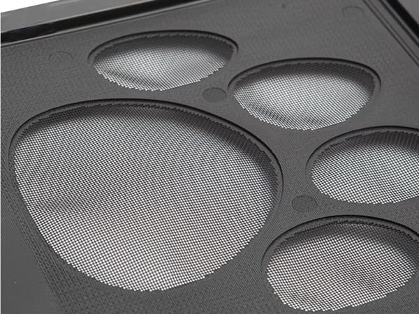 Kattelem/hundelem plast med net og lås sort 29 x 24 cm