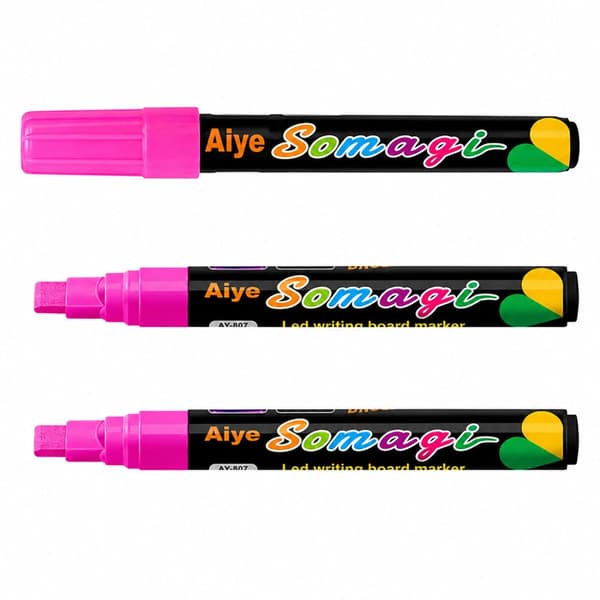 Neonmarkörer 8-pack flytande flerfärgade med mejselspets