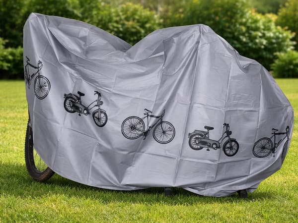 Cykelöverdrag vattenavvisande 200x105 cm silver