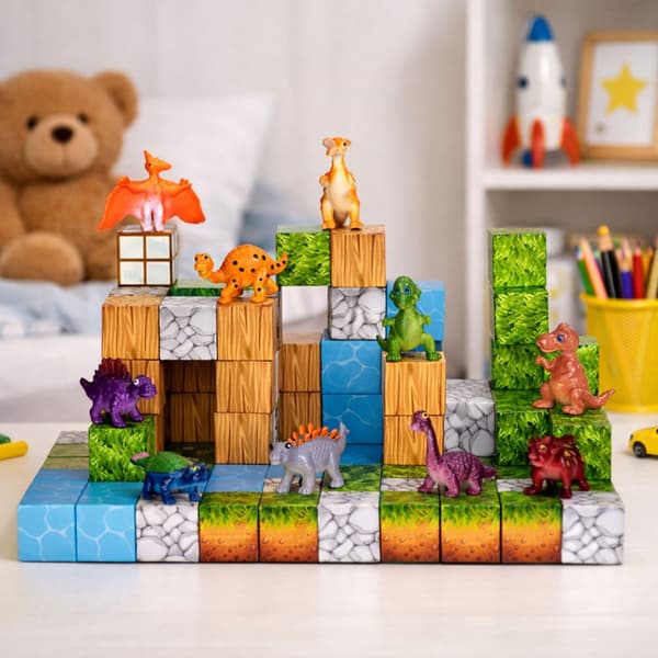 Magnetiska byggblock kuber 114-pack ABS-plast 3D byggset flerfärgad