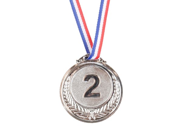 Sølvmedalje i zinklegering, 1-pak