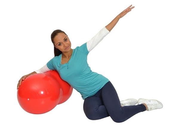 Kuntopallo/gympallo pumppu PVC hopea 40 cm