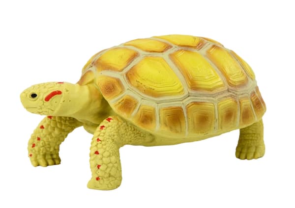 Sköldpadda samlarfigur leksak 11,5 cm gul CE EN71 3+