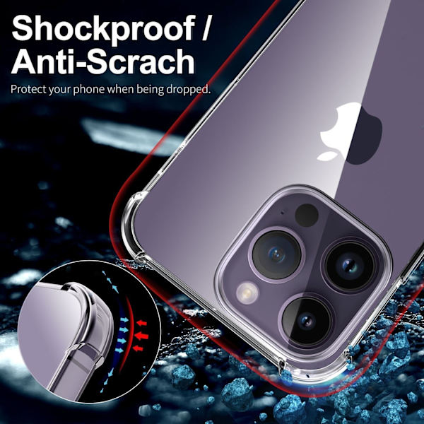 iPhone 13 Pro Max Silikon Shockproof Skal
