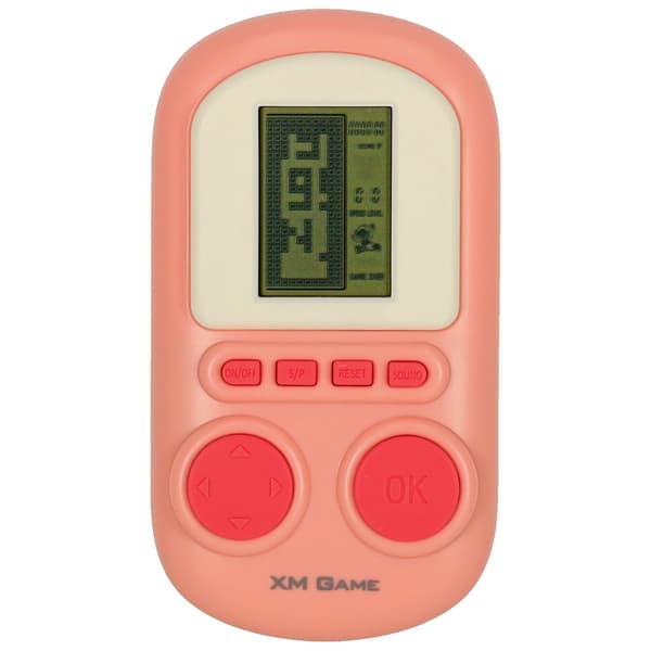 Mini arkadspel bärbar spelkonsol för barn 6+ rosa, 2x AAA Rosa
