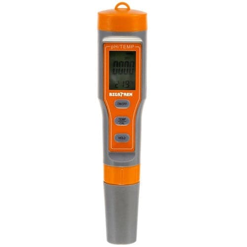 pH-måler med ATC og termometer 0-14 pH inkl. buffere+batterier