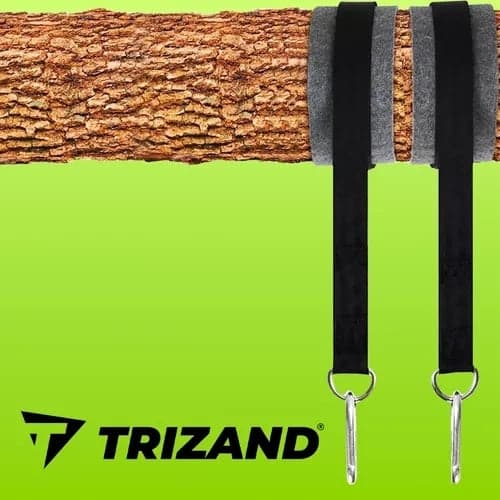 Hängmatte- och gungfäste kit 152 cm nylonrep 150 kg, 2-pack