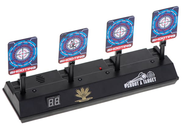 Elektronisk skydemål med 4 mål og pointtæller til airsoft
