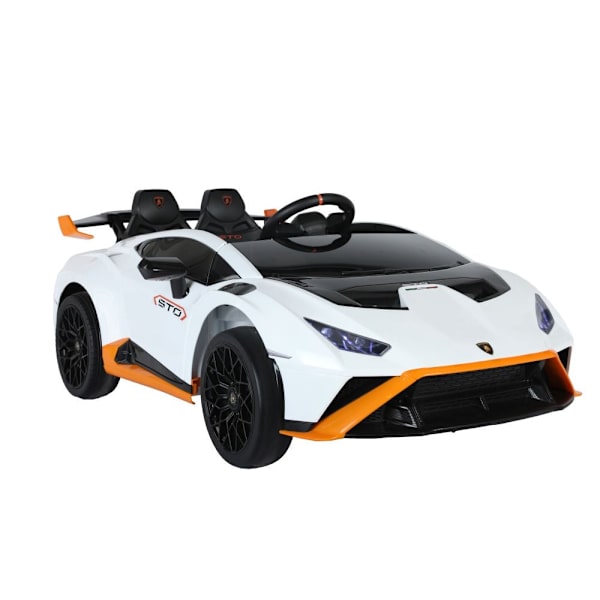 Elektrisk legetøjsbil Lamborghini STO DRIFT hvid til børn