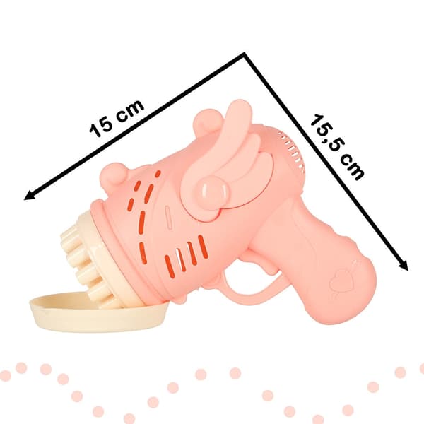 Såpbubbelpistol med vingar rosa, automatisk, 3+ (3xAA ej inkl.) rosa