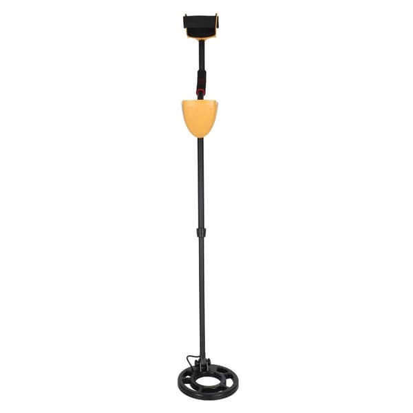 Metaldetektor med LCD-baggrundsbelysning, vandtæt spole, sort/orange