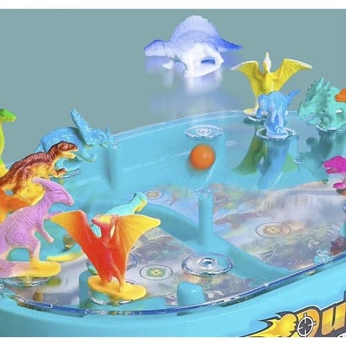 Arkadipeli Dinosaur Battle 2-in-1 lapsille 3+ 2 pelaajaa 16 dinoa 24 palloa