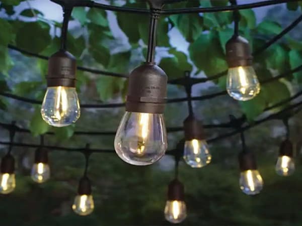 Ulkovalosarja 20 m 20 LED E27 lämminvalkoinen IP44