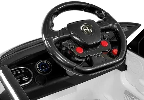 Elbil för barn HL1638 vit batteridriven leksaksbil 3+ år CE