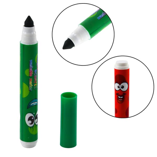 Doftande tuschpennor 12-pack vattenbaserat giftfritt bläck