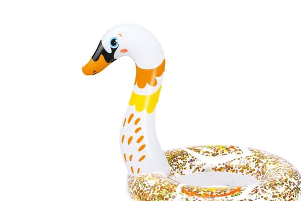 Oppustelig strandring 61 cm PVC dyremønster børn 3-6 år