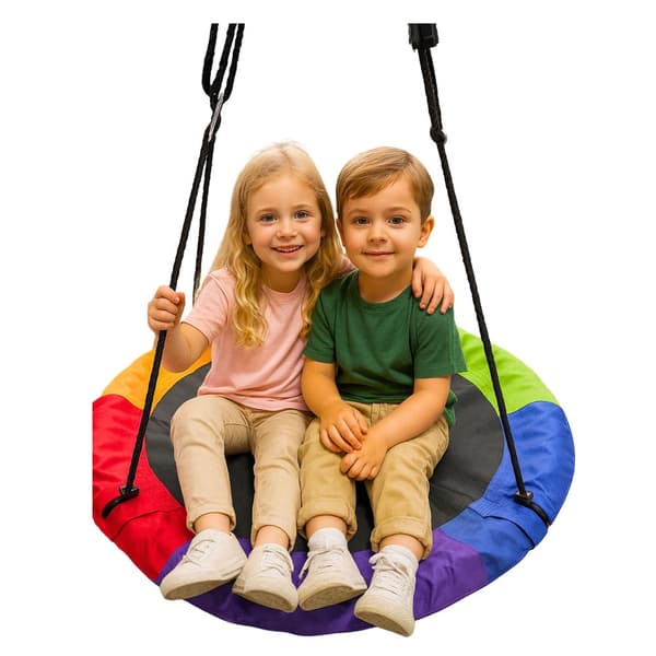 Storkbo-gunga 100 cm för barn 3+ höjdjusterbar rep max 150 kg