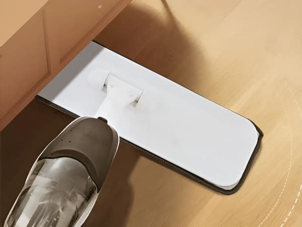Fladmoppe med sprøjteflaske 350 ml og 3 mikrofiberklude 120 cm