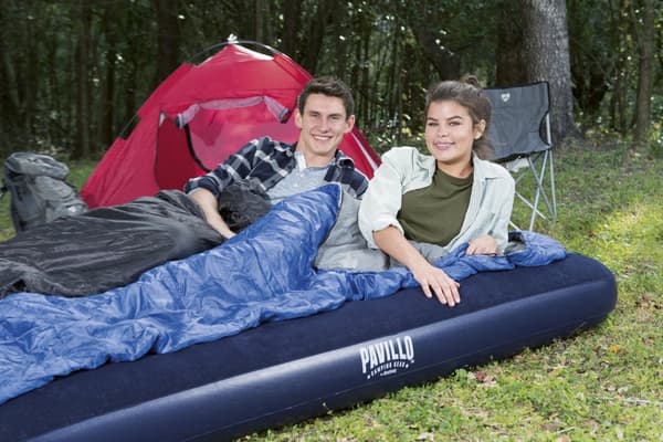 Luftmadras dobbel 203x152x22 cm velouroverflade max 300 kg