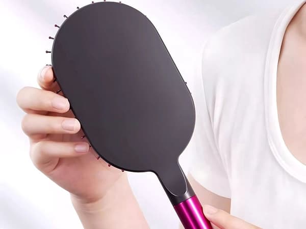 Massagebørste til udredning af hår med kam, sæt 2 dele plast