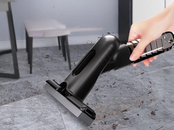 Mini håndmoppe med spray og vandtank 200 ml, sort