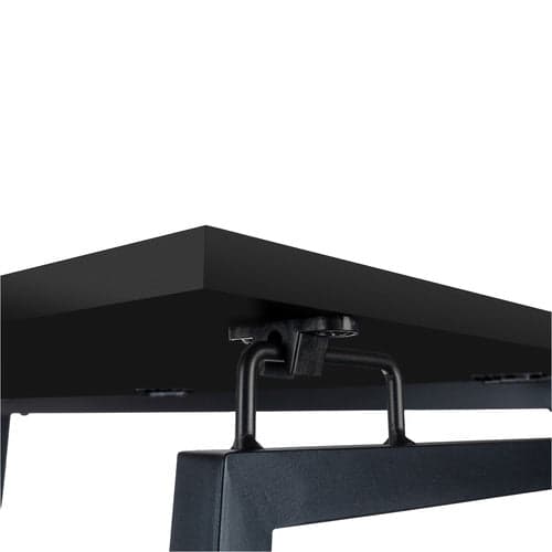 Sammenklappeligt skrivebord 80x40 cm sort MDF/jern, max 30 kg