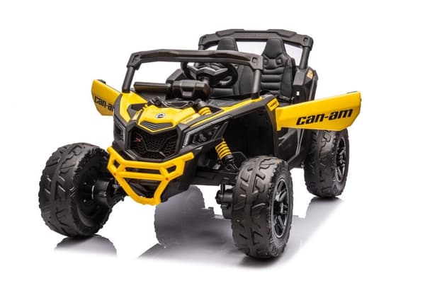 Batteridriven elbuggy för barn Can-Am DK-CA003 gul 118 cm