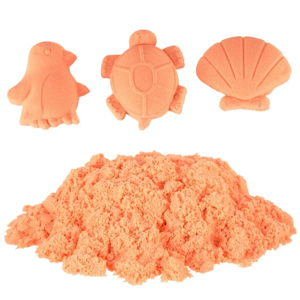 Sensorisk sand 1 kg orange i påse, från 3 år Orange
