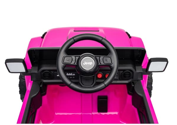 Batteridriven leksaksbil Jeep Rubicon 24V ride-on rosa