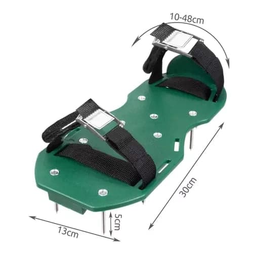 Gräsmatteluftare skor med 26 spikar 5 cm, stl 36-46, 2-pack