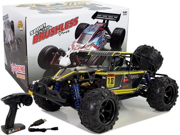 Fjernstyret off-road buggy 1:18 4x4 45 km/h 2.4GHz 7.4V
