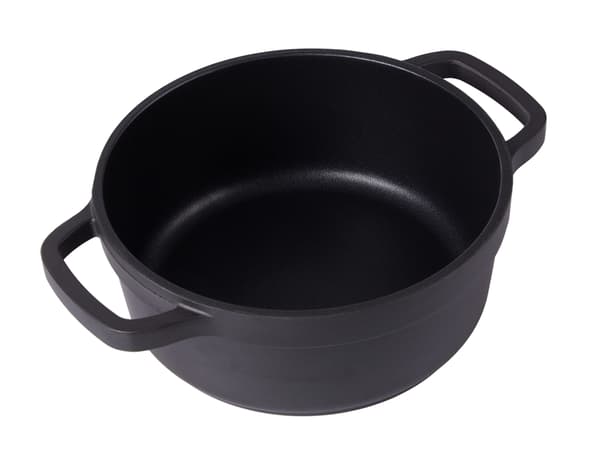 Valualumiinikattila kannella 2,2 l non-stick musta